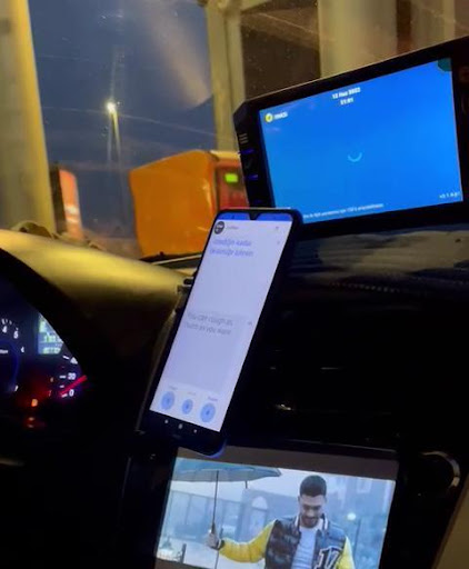 <p>Inside the Babil Taxi, 2022. Courtesy: Alla</p>