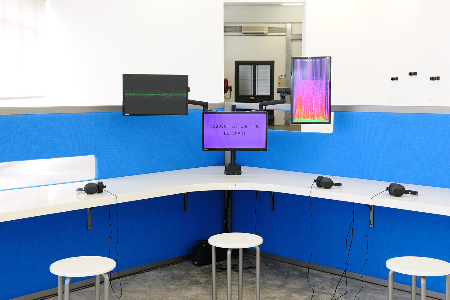 <p>Lawrence Abu Hamdan, The Whole Truth, 2012. Installation view Sfeir-Semler Gallery, Beirut, 2019.</p>