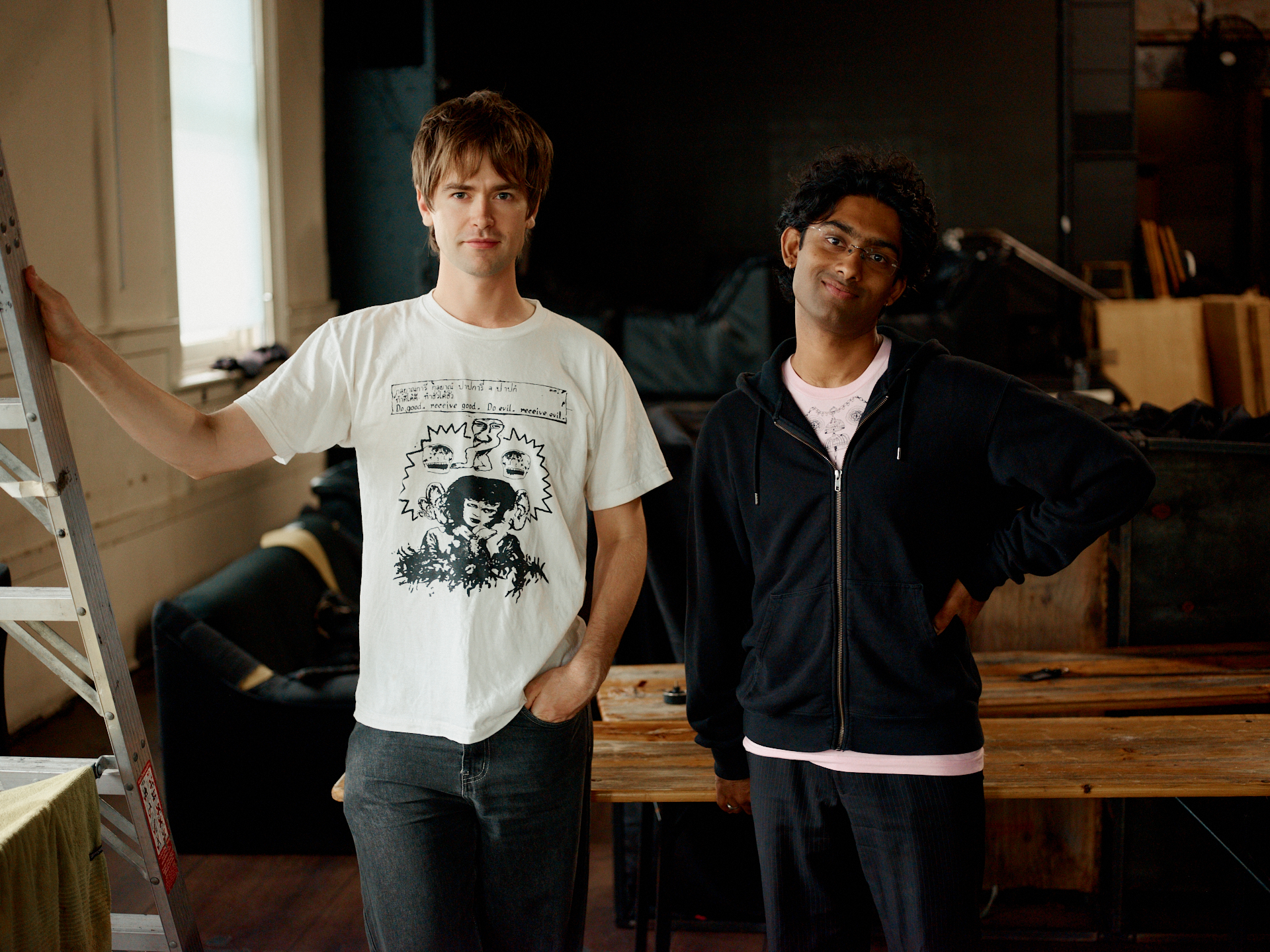 <p>Sasha Logan and Kavil Patel, 2026. Image: Dylan Marriott.</p>