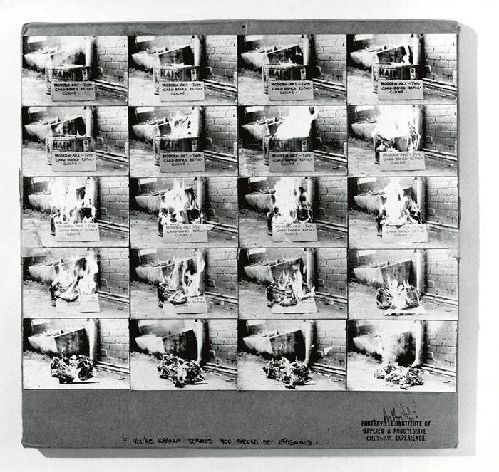 <p>Peter Tyndall, detail, <em>A Person Looks At A Work Of Art/ someone looks at something... <br>LOGOS/HA HA (If you’re really serious you should be laughing)</em>, 1974.</p>