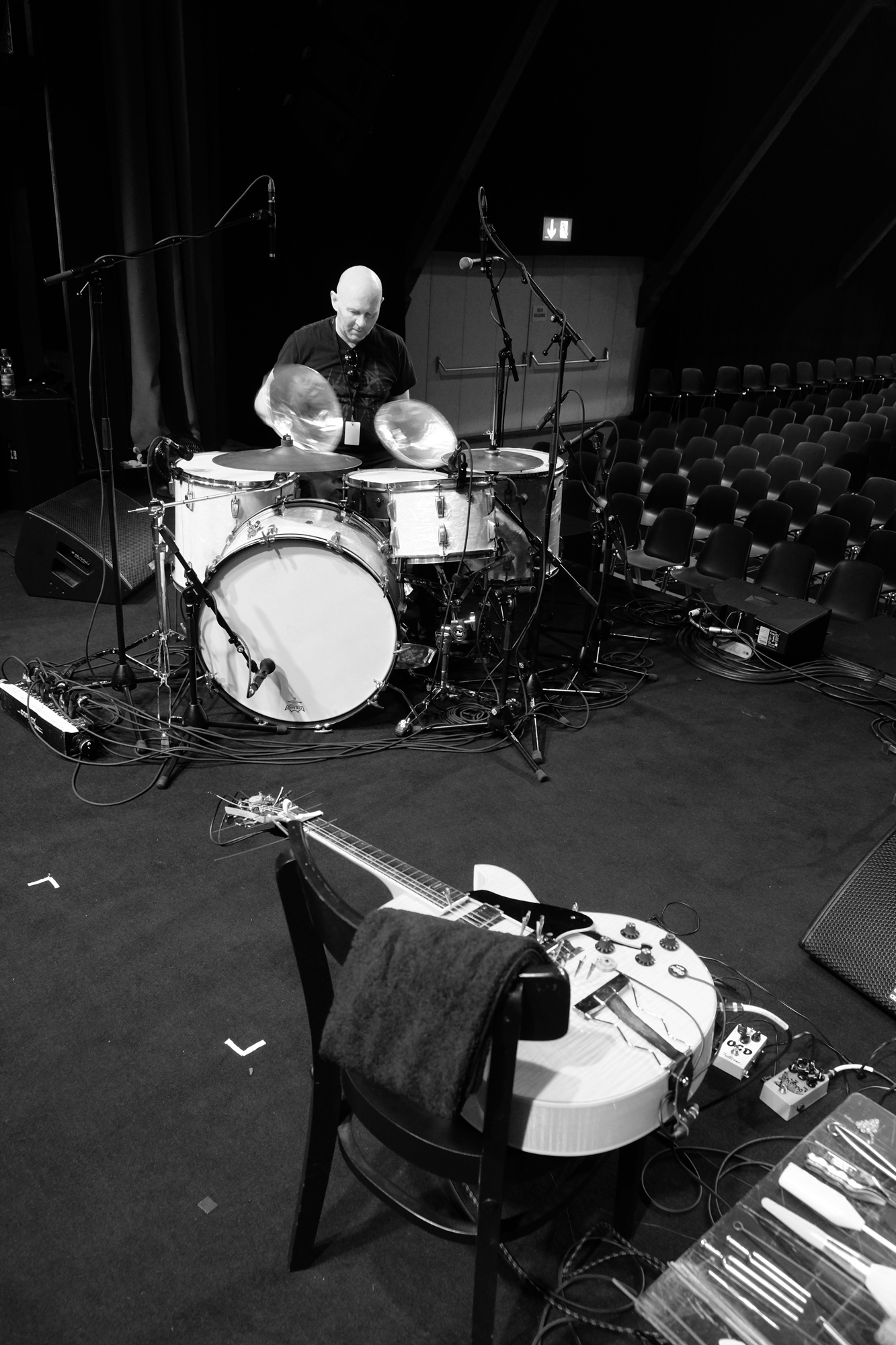 <p>Sean at soundcheck, Jazz Festival WIllisau, August 2019. Photo: Dave Brown.</p>