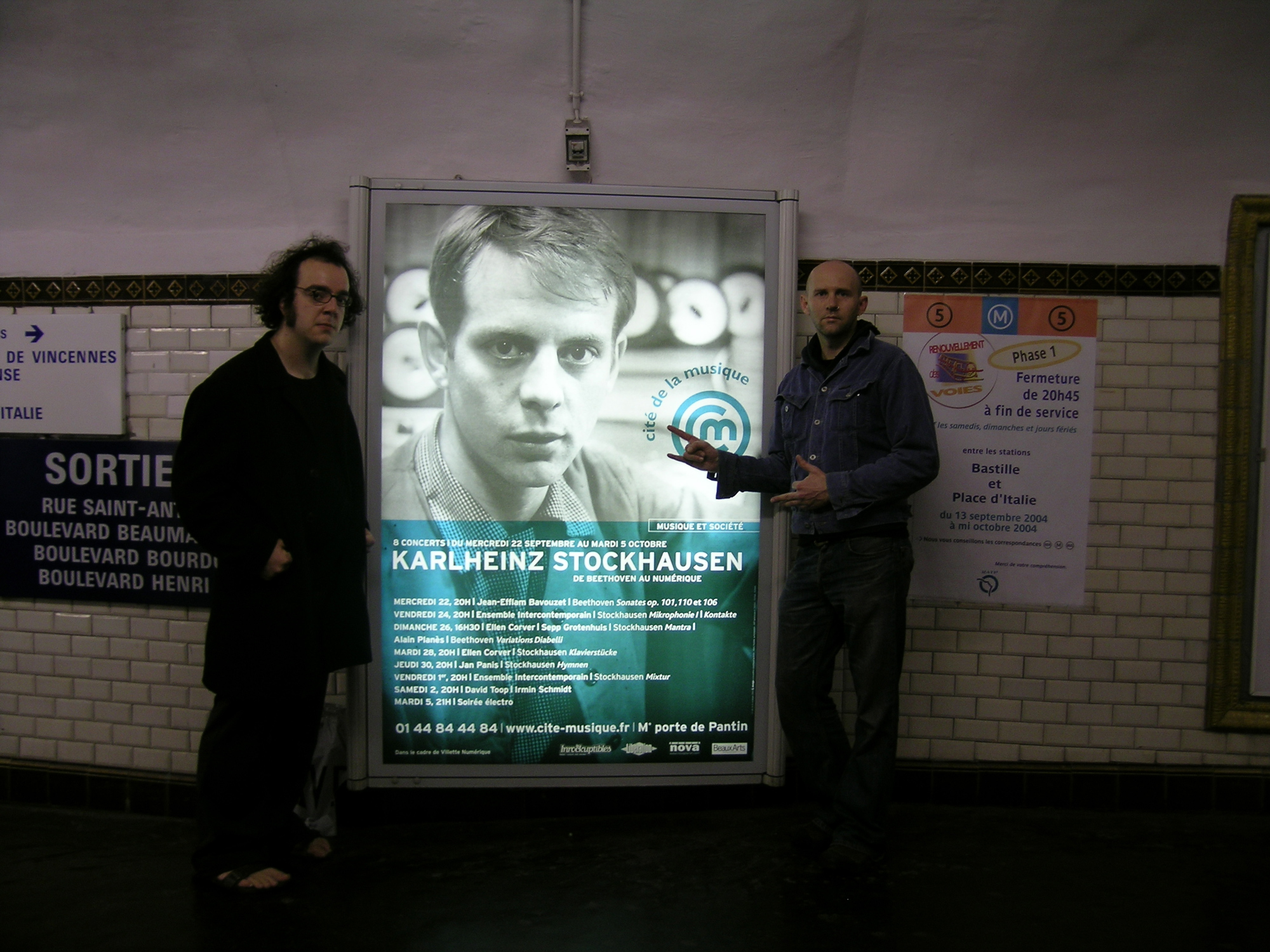 <p>Sean and Anthony in Paris, 2004. Photo: Dave Brown.</p>