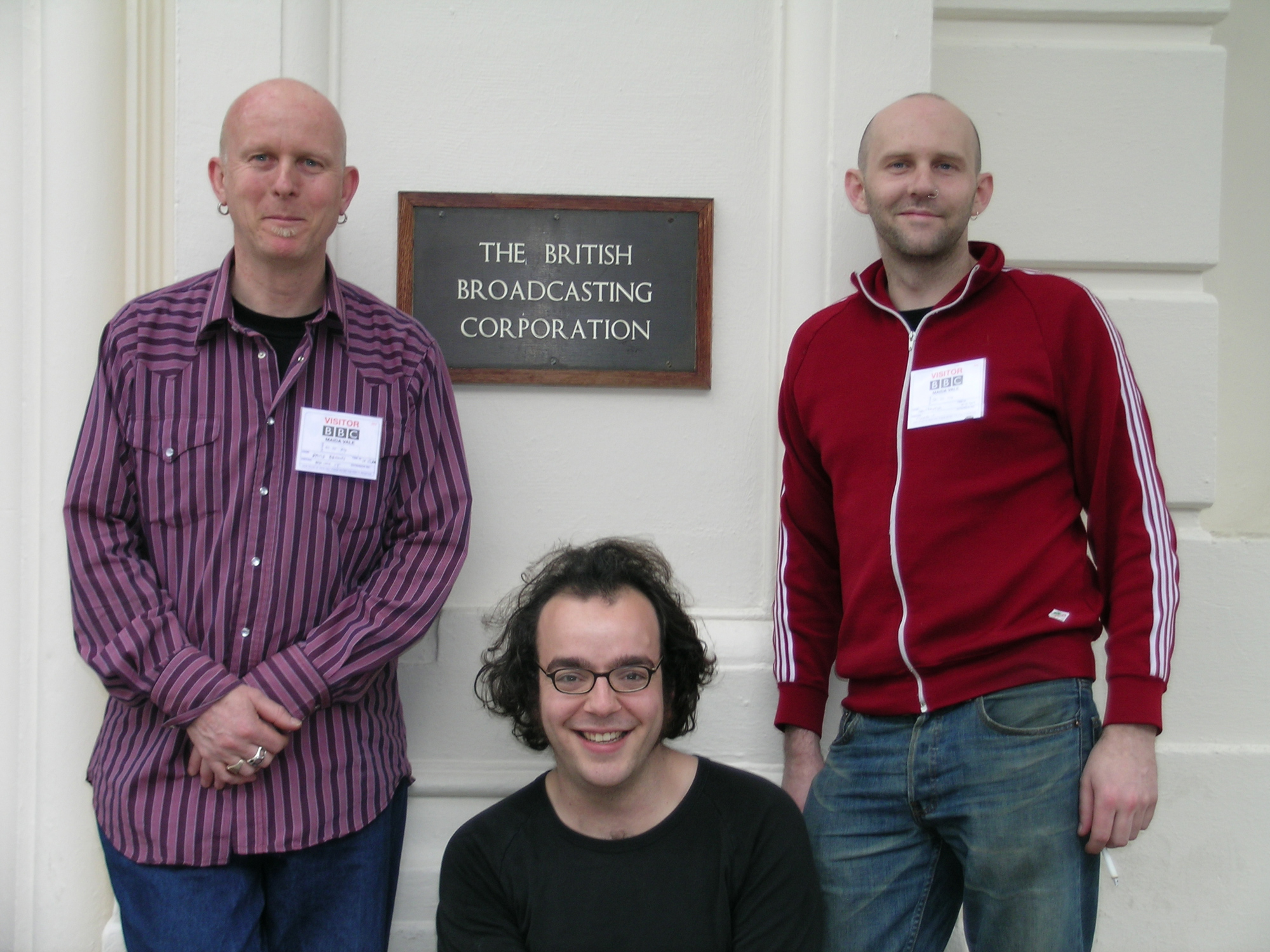 <p>P/B/B recording at BBC Maida Vale, London, 2004. Photo: Adele Conlin.</p>