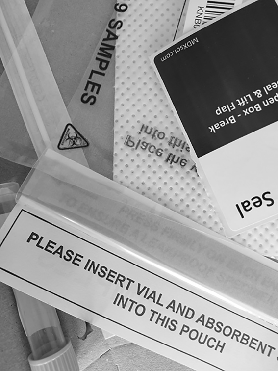 <p>Photo of <em>COVID-19 rapid antigen test kit</em>, 2022. </p>