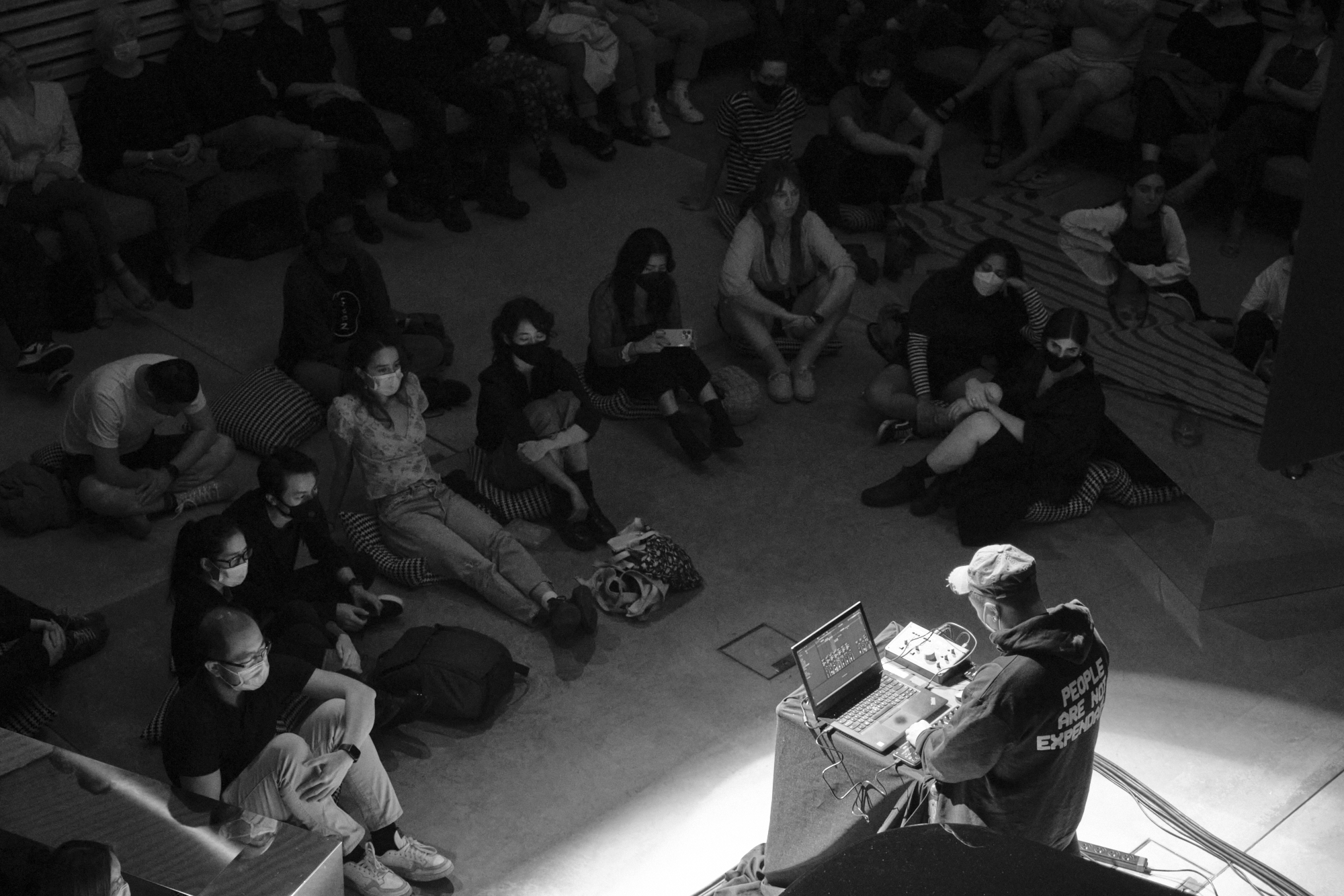 <p>Del Lumanta live at Essential Tremors, Phoenix Central Park, Sydney. Photo: Warwick Baker.</p>