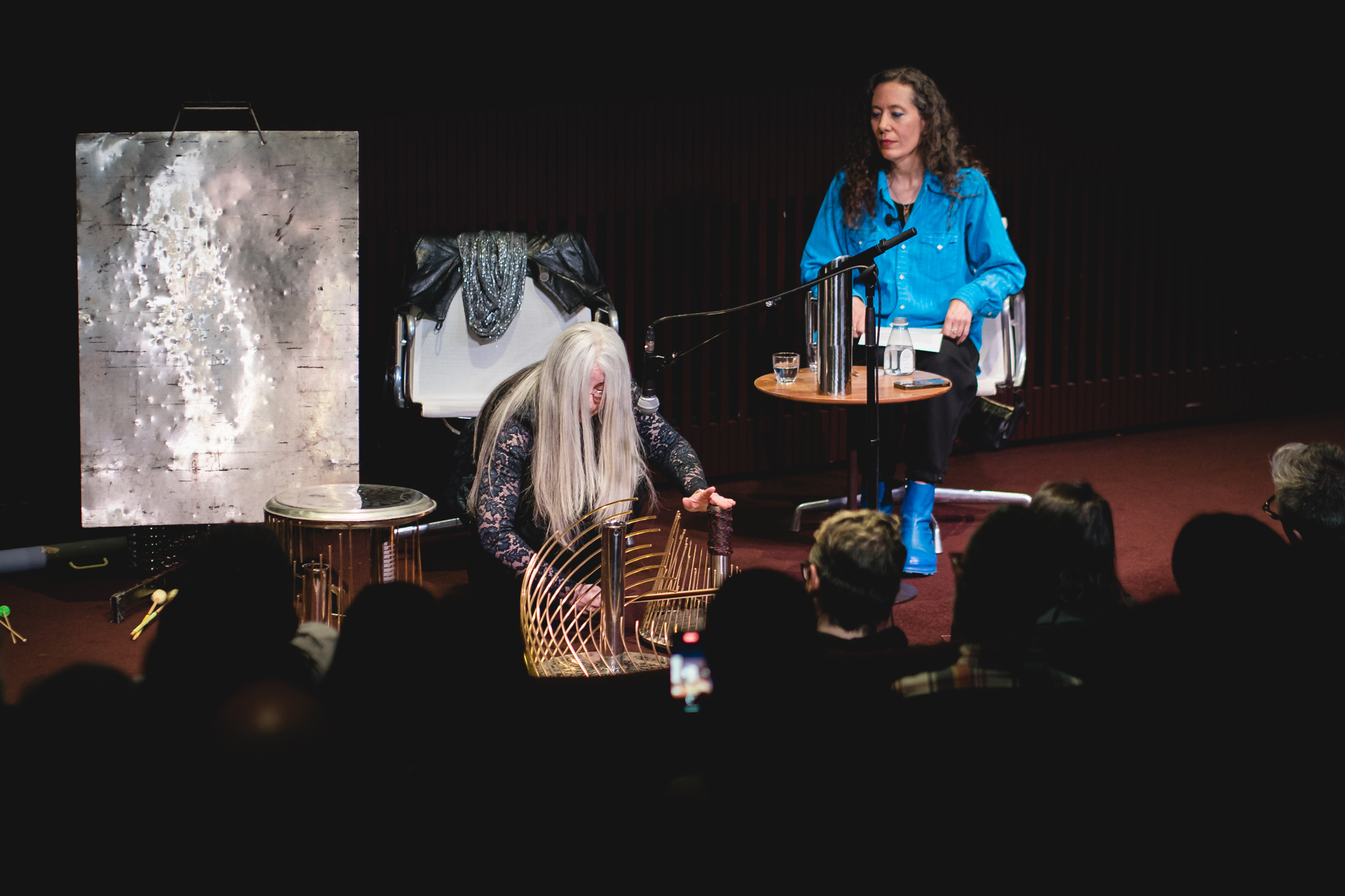 <p>Evelyn Glennie playing a waterphone, Photo © Tate, photography Sophie Shaw</p>