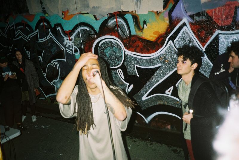 <p>Teether of Too Birds. Brunswick West, Narrm/Melbourne, 2019. Photo: Emil Prakertia Raji.</p>